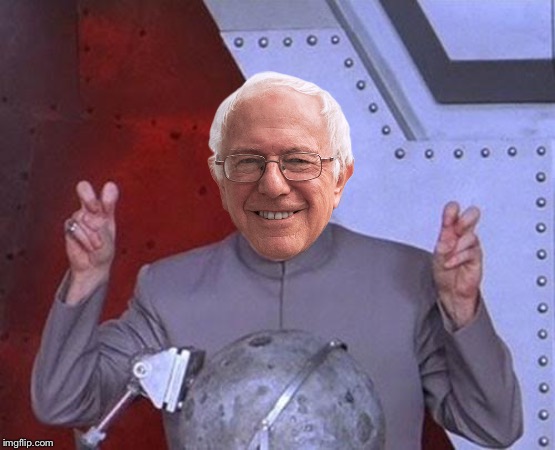 High Quality Dr Evil Bernie Blank Meme Template