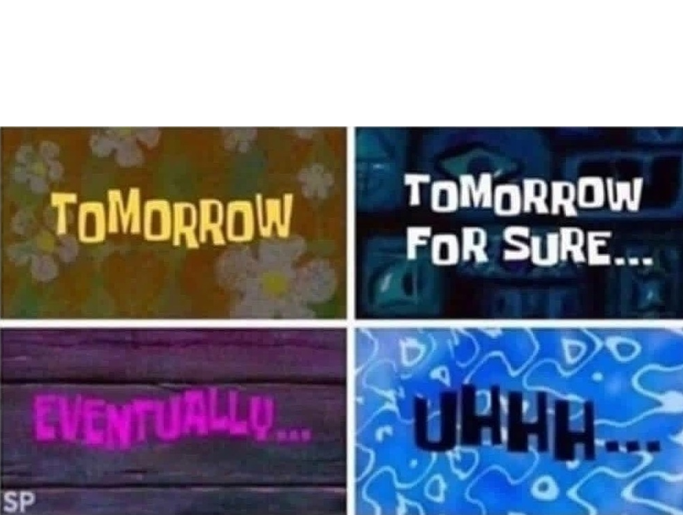 Spongebob Squarepants Blank Meme Template