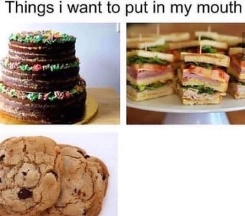 High Quality Things I want to put in my mouth Blank Meme Template