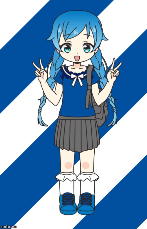 The sister of Mitsuki Hikaru= Mitsuki Fukana | image tagged in oc,anime girl,mitsuki fukana | made w/ Imgflip meme maker