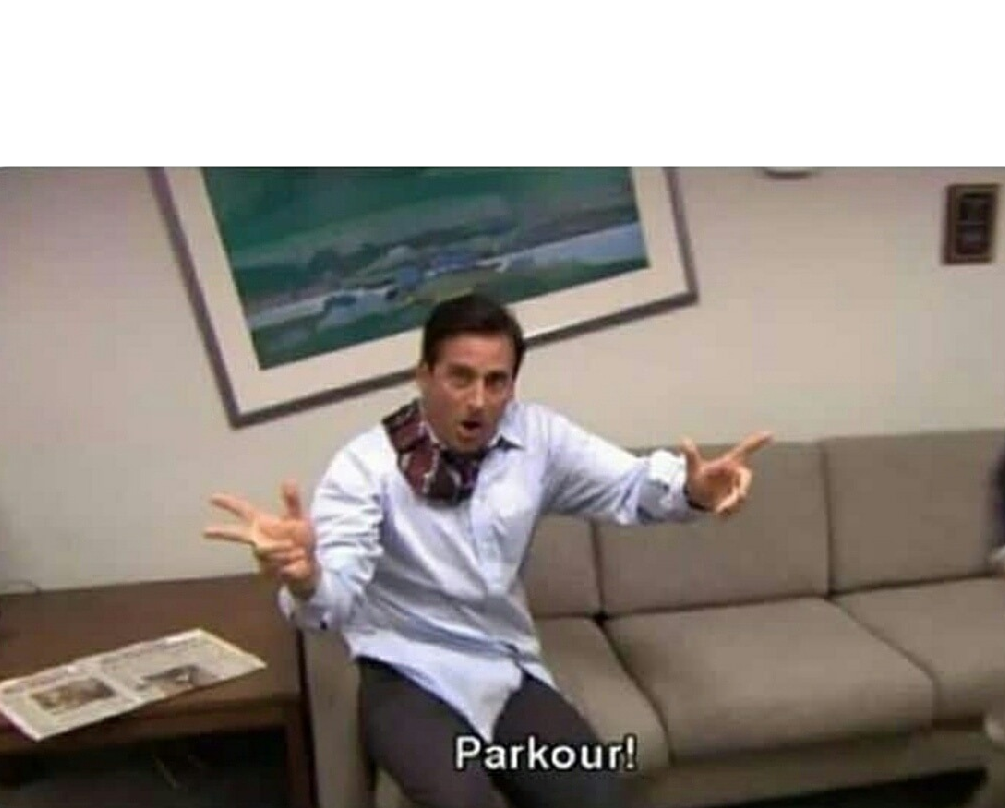 High Quality Parkour Blank Meme Template