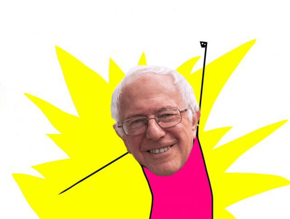 X all the Bernie Blank Meme Template