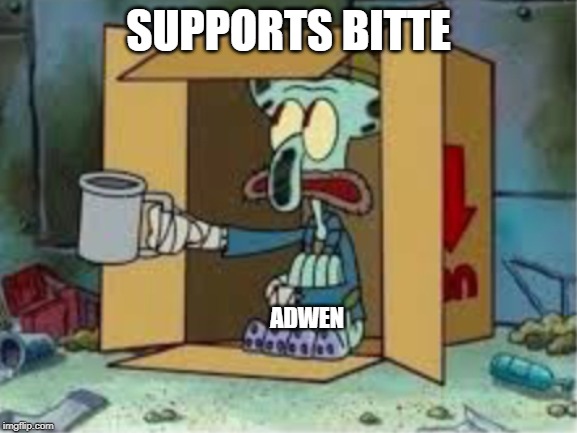 spare coochie | SUPPORTS BITTE ADWEN | image tagged in spare coochie | made w/ Imgflip meme maker