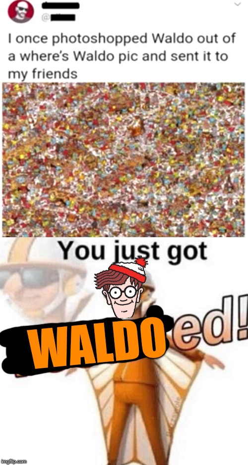 WALDO | image tagged in you just got vectored | made w/ Imgflip meme maker
