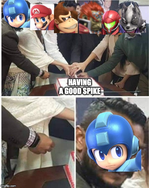 More memes about spikes! (Meteor smashes) | HAVING A GOOD SPIKE | image tagged in people cutting cake | made w/ Imgflip meme maker