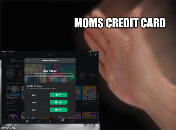 MOMS CREDIT CARD | made w/ Imgflip meme maker