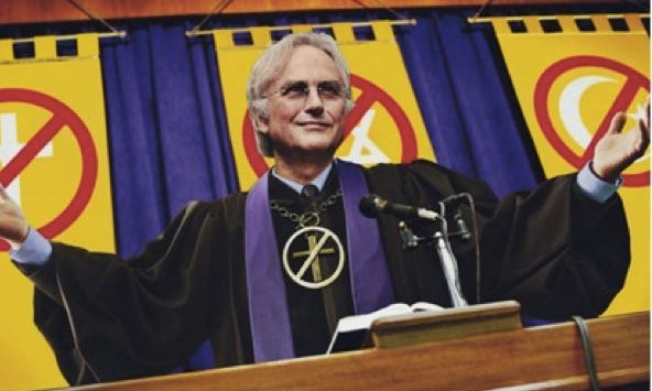 High Quality Richard Dawkins atheist priest Blank Meme Template