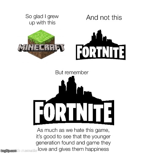 Wholesome meme | image tagged in minecraft,fortnite,wholesome,gaming | made w/ Imgflip meme maker