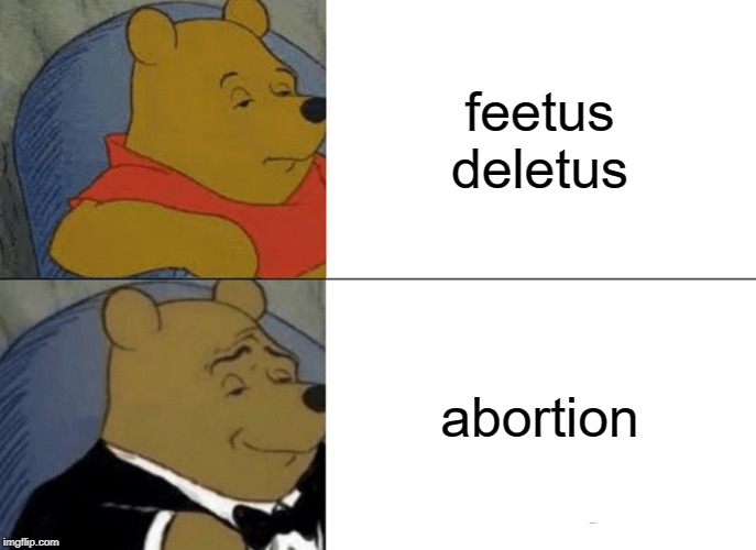 Feetus Deletus | feetus deletus; abortion | image tagged in memes,tuxedo winnie the pooh,feetus deletus,abortion | made w/ Imgflip meme maker