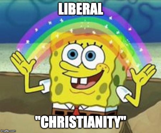Liberal "Christianity" | LIBERAL; "CHRISTIANITY" | image tagged in contradiction,oxymoron,nonsense,absurdity,creativity,heresy | made w/ Imgflip meme maker