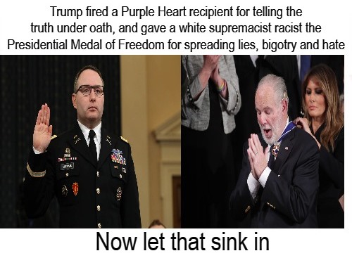 High Quality Purple Heart Veteran Fired Telling Truth Racist Receives Medal Blank Meme Template