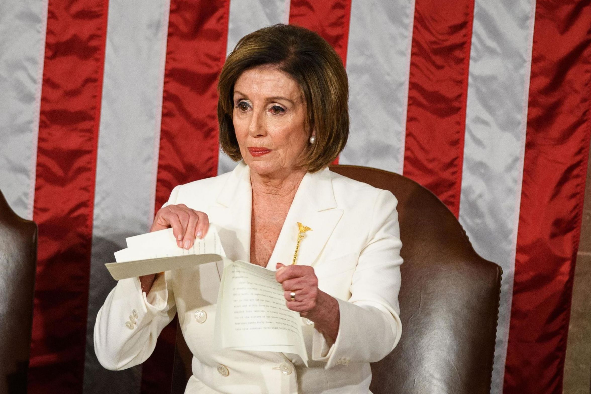 Mad At Nancy Tearing Up Speech But Not Trump For All His Shit Blank Meme Template