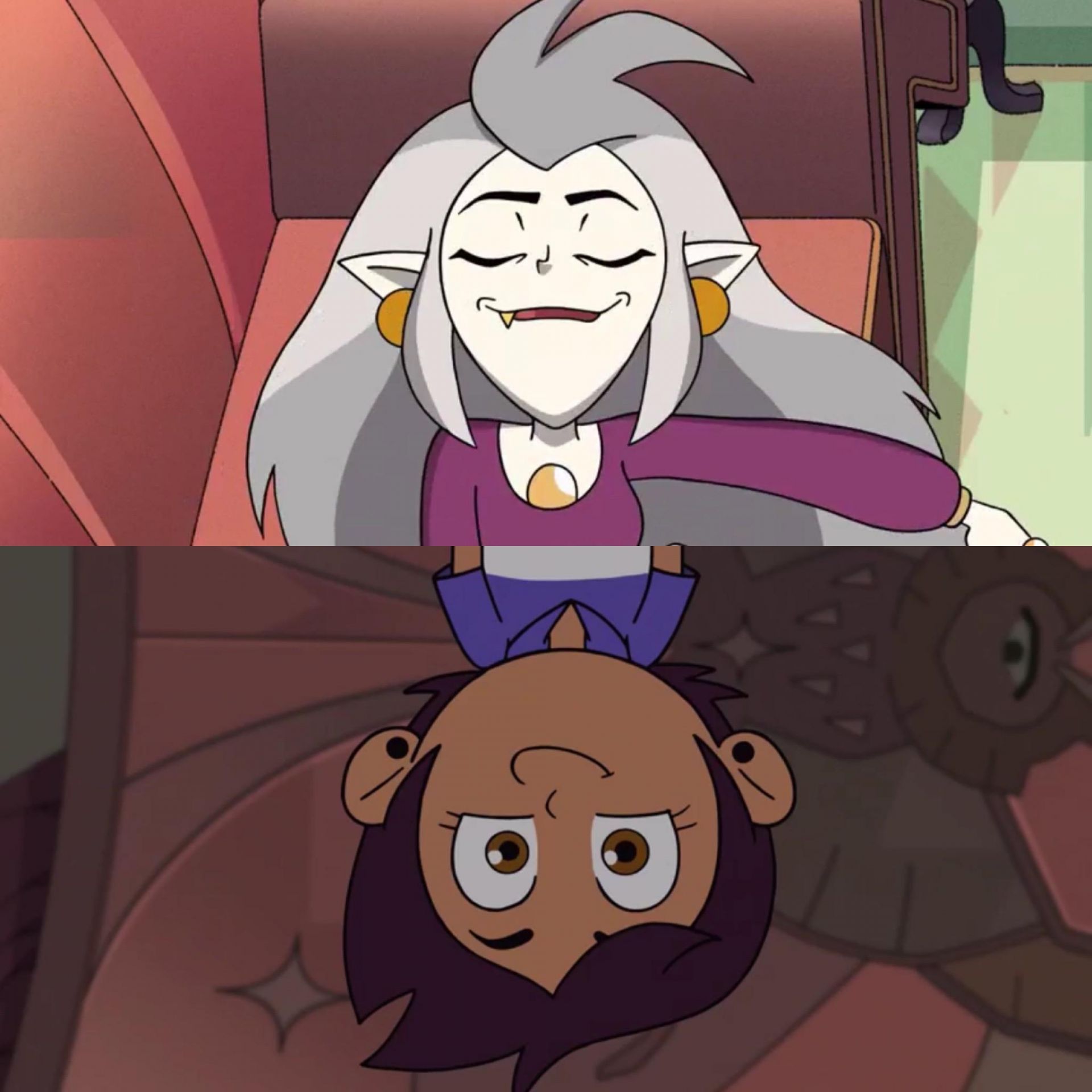 The Owl House Eda and Luz Blank Meme Template