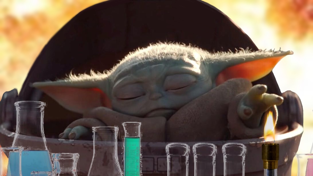 Baby Yoda Chemistry Blank Meme Template