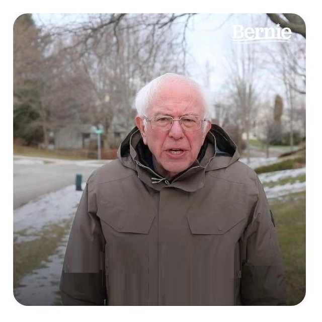 Bernie Sanders Blank Meme Template