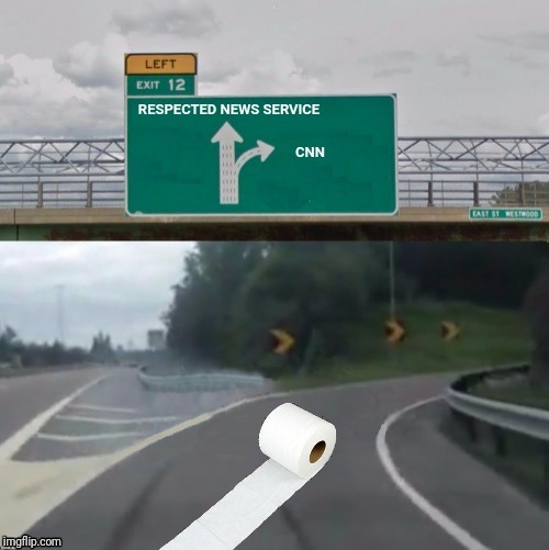 From world respected news service to propagandist toilet paper (inspired by a VinceVance meme) | C | image tagged in bad photoshop,cnn,left exit 12 off ramp,toilet paper | made w/ Imgflip meme maker