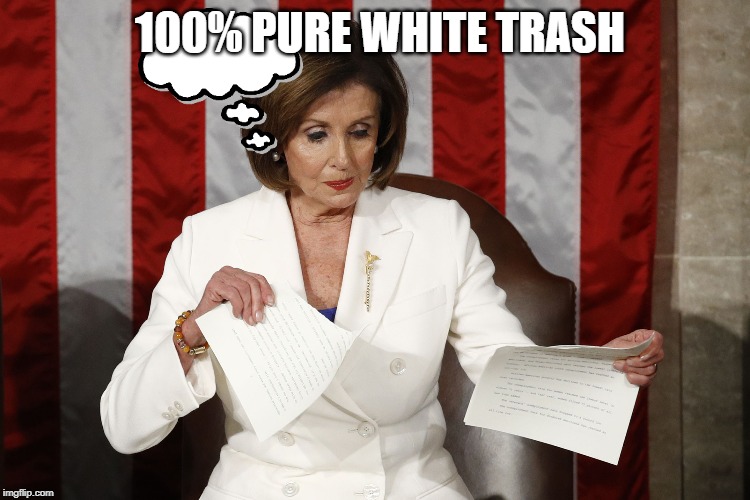 Into The Trash It Goes | 100% PURE WHITE TRASH | image tagged in into the trash it goes | made w/ Imgflip meme maker
