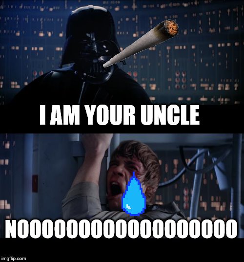 Star Wars No Meme | I AM YOUR UNCLE; NOOOOOOOOOOOOOOOOOO | image tagged in memes,star wars no | made w/ Imgflip meme maker