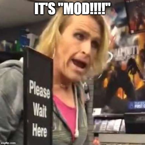 Say It Right! | IT'S "MOD!!!!" | image tagged in maam | made w/ Imgflip meme maker