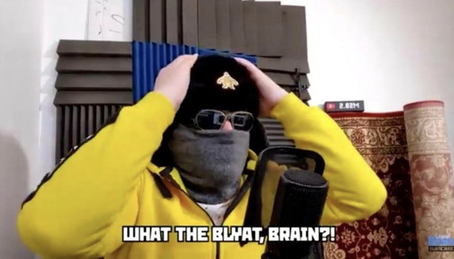 High Quality What the Blyat, Brain?! Blank Meme Template