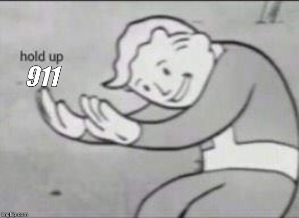 Fallout Hold Up | 911 | image tagged in fallout hold up | made w/ Imgflip meme maker