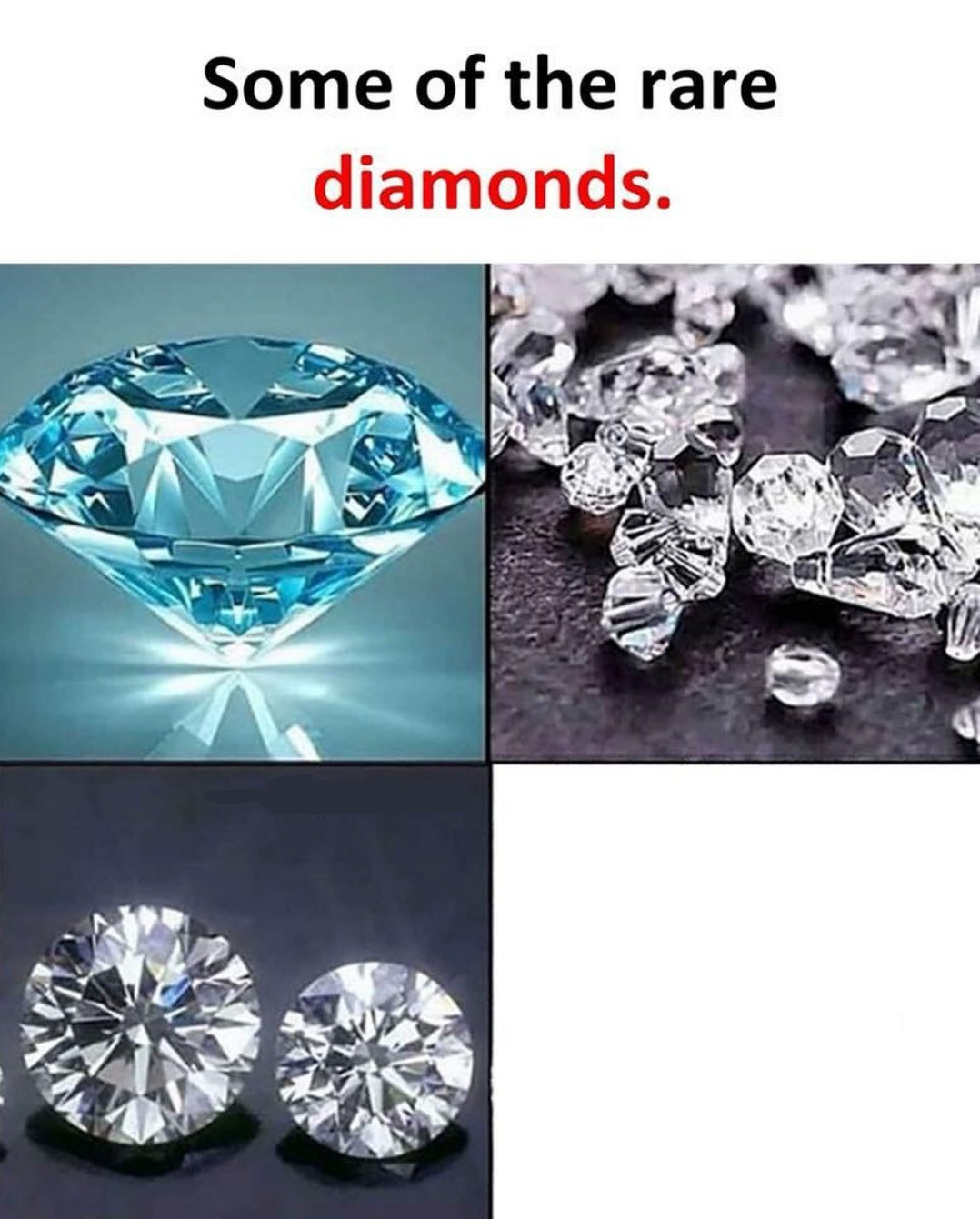 Some of the rare diamonds Blank Meme Template