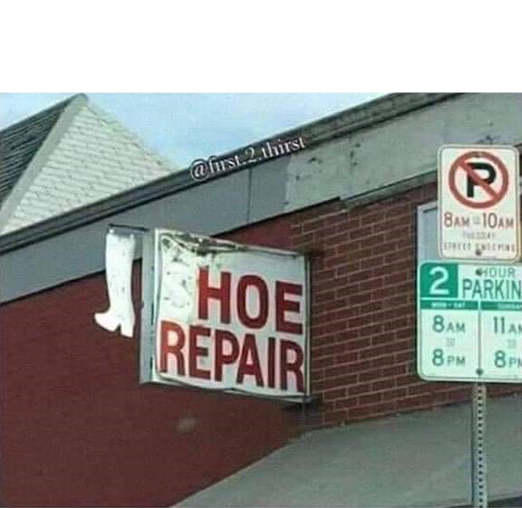 Hoe repair Blank Meme Template