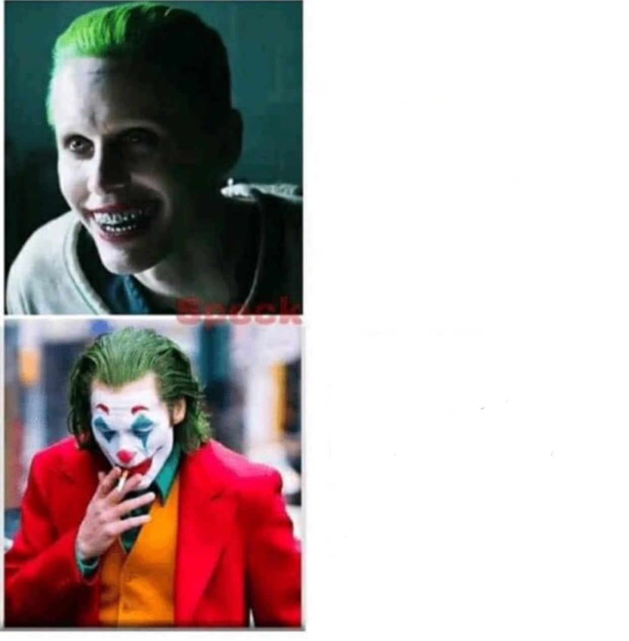 High Quality Two Jokers Blank Meme Template