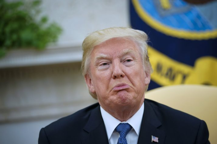 trump scowling Blank Meme Template