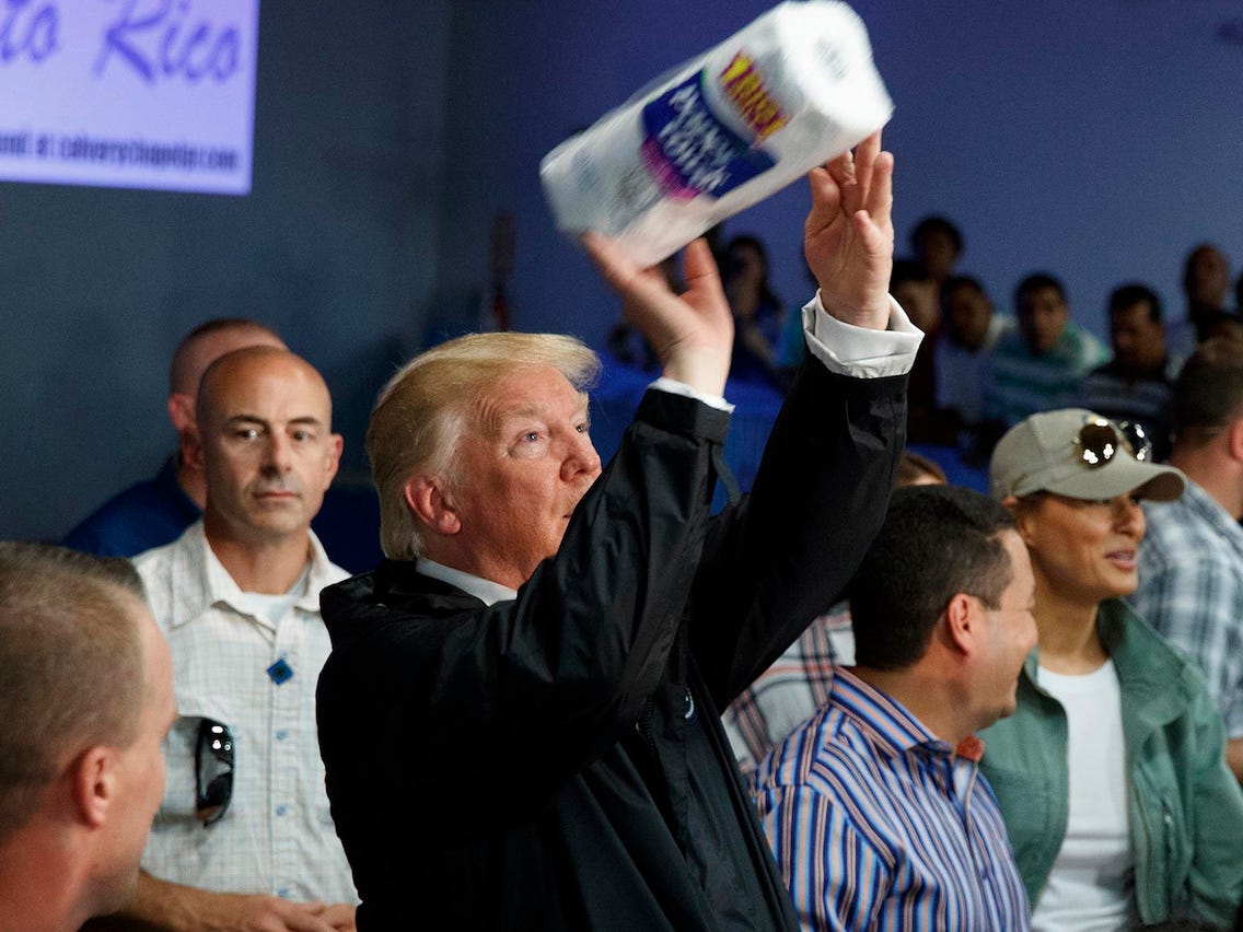 dipshit handing out paper towels Blank Meme Template