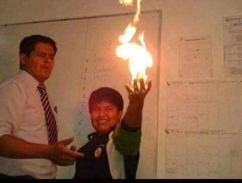 High Quality Kid Holding Fire Blank Meme Template