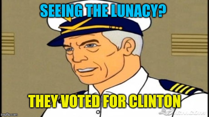 SEEING THE LUNACY? THEY VOTED FOR CLINTON | made w/ Imgflip meme maker