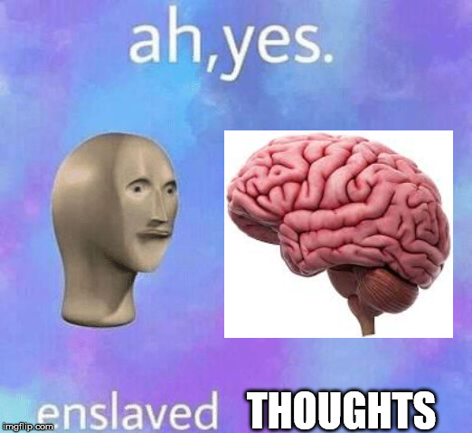 Ah Yes enslaved | THOUGHTS | image tagged in ah yes enslaved | made w/ Imgflip meme maker