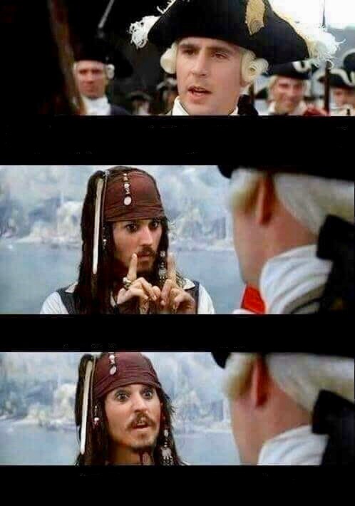 High Quality Pirates of Caribbean Blank Meme Template