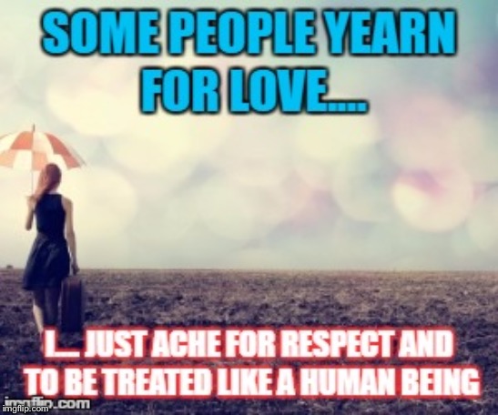 Please show me a bunch of respect and I will do the same for you! | image tagged in respect,love,humanity | made w/ Imgflip meme maker