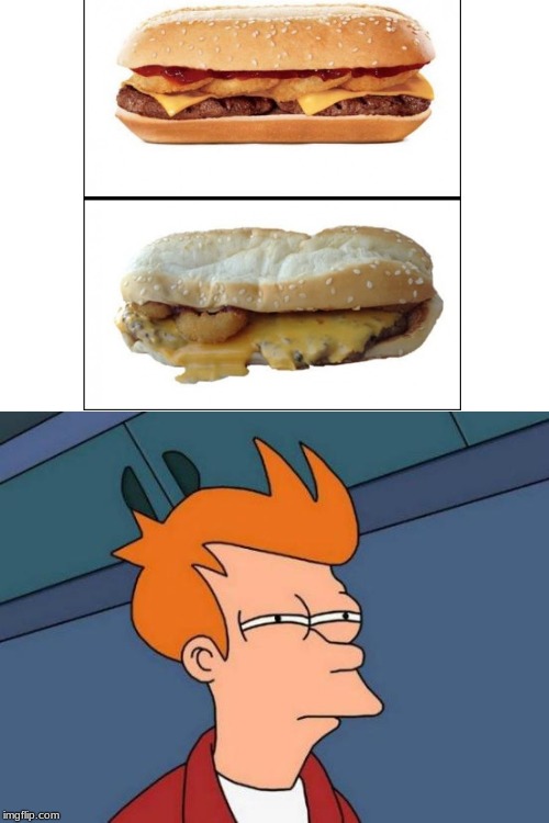 Ads Vs reality | image tagged in memes,futurama fry,you had one job | made w/ Imgflip meme maker