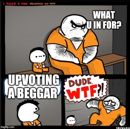 Srgrafo dude wtf | WHAT U IN FOR? UPVOTING A BEGGAR | image tagged in srgrafo dude wtf,wtf,begging for upvotes,upvotes,gifs,stop it | made w/ Imgflip meme maker