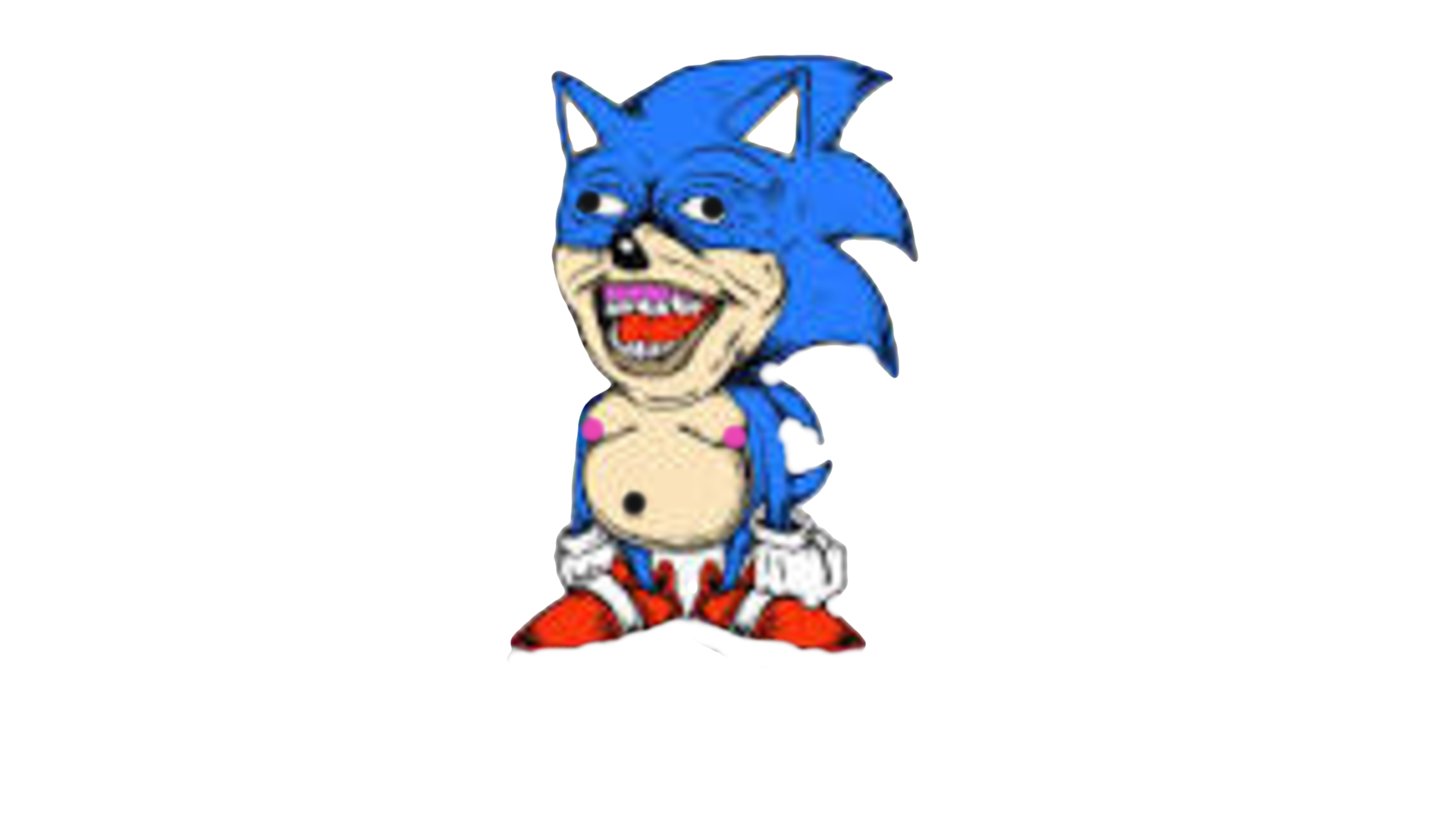 Sanic after 40 years Blank Meme Template