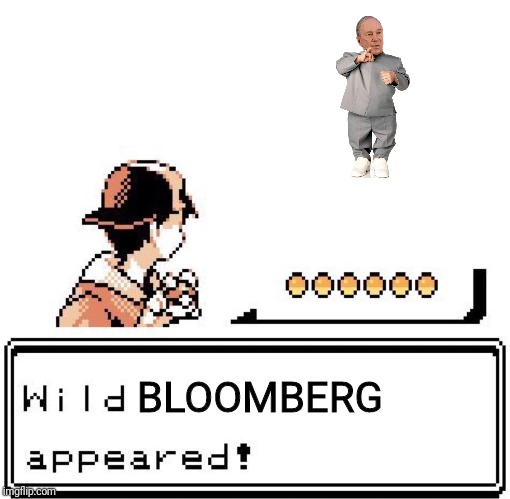 Blank Wild Pokemon Appears | BLOOMBERG | image tagged in blank wild pokemon appears | made w/ Imgflip meme maker