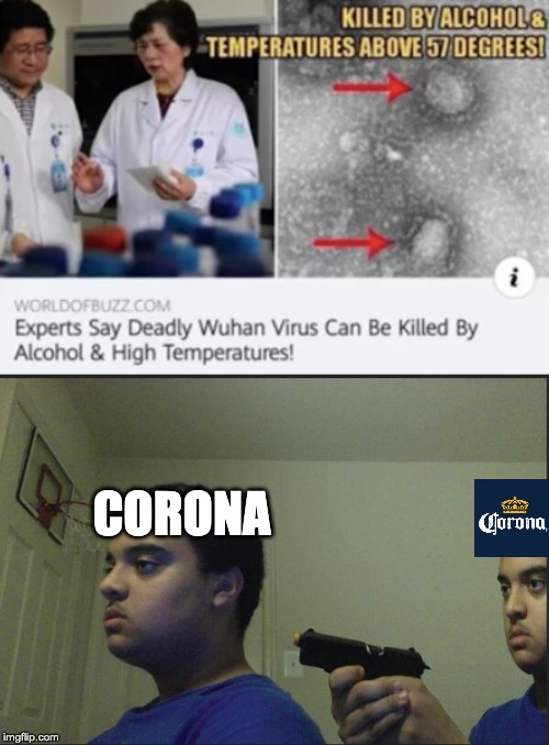 CORONA | image tagged in trust nobody not even yourself | made w/ Imgflip meme maker