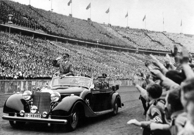 hitler in convertible Blank Meme Template