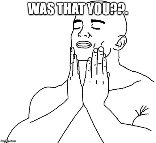Satisfaction | WAS THAT YOU??. | image tagged in satisfaction | made w/ Imgflip meme maker
