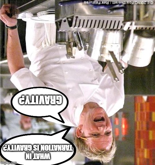 Chef Gordon Ramsay Meme | GRAVITY? WHAT IN TARNATION IS GRAVITY? | image tagged in memes,chef gordon ramsay | made w/ Imgflip meme maker