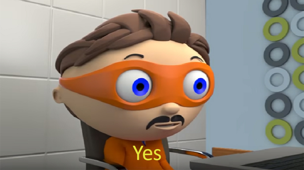 High Quality Yes Guy Blank Meme Template