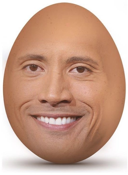 Dwayne the egg Blank Meme Template