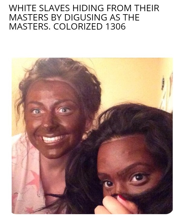 Black Privilege and whiteface Blank Meme Template