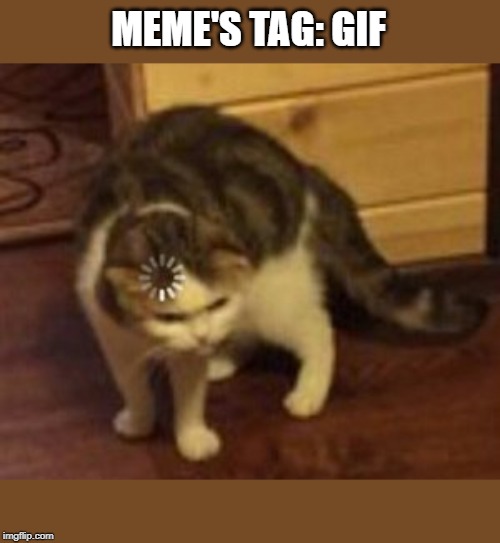 Loading cat | MEME'S TAG: GIF | image tagged in loading cat | made w/ Imgflip meme maker