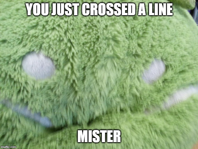 You Just Crossed a Line | YOU JUST CROSSED A LINE; MISTER | image tagged in angry android,android,google,memes,funny,funny memes | made w/ Imgflip meme maker