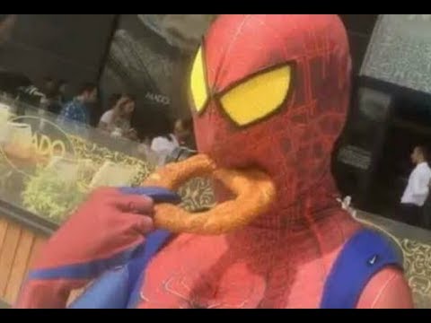 High Quality Cursed Spiderman Blank Meme Template