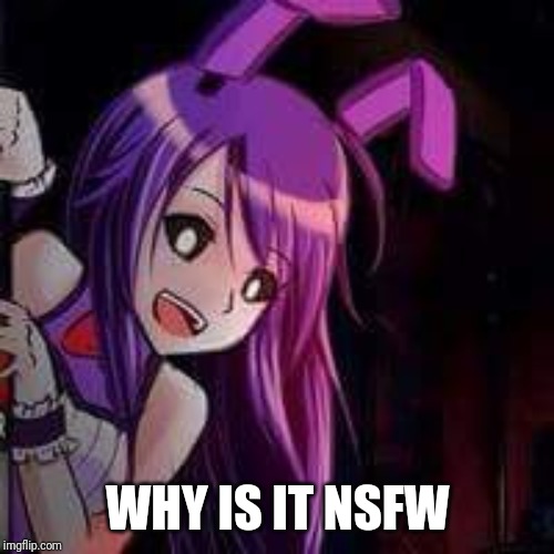 Anime bonnie shit | WHY IS IT NSFW | image tagged in anime bonnie shit | made w/ Imgflip meme maker